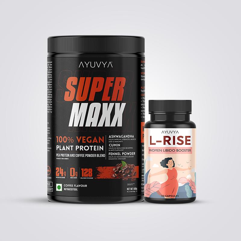 Ayuvya L-Rise & Super Maxx Protein Powder