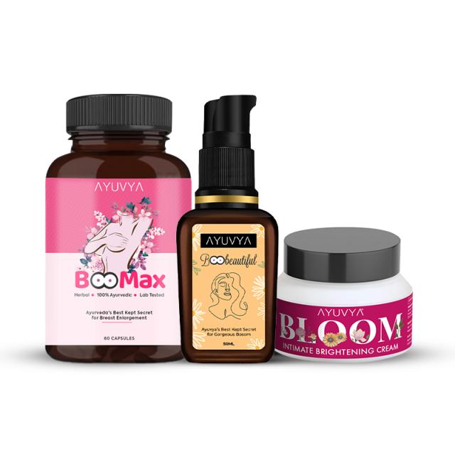Ayuvya Boobeautiful & Boomax & Bloom Combo Pack
