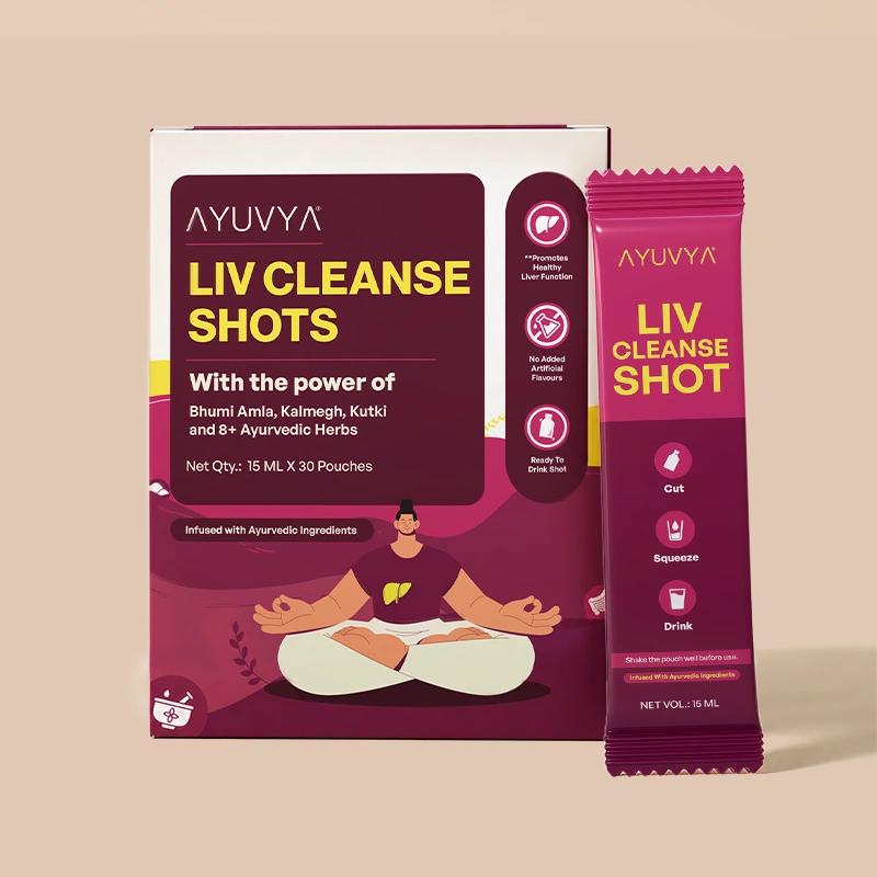 Ayuvya Liv Cleanse Shots | 1 Month Pack