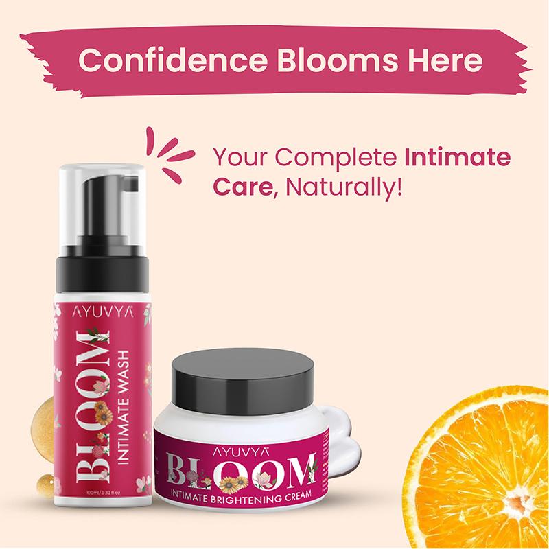 Ayuvya Bloom Cream and Bloom Intimate Wash Combo