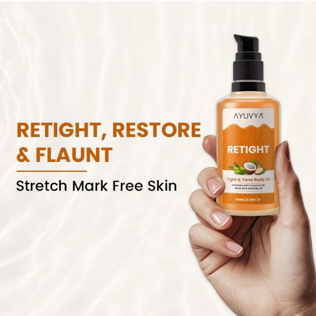 Ayuvya Retight Body Oil for Stretch Marks