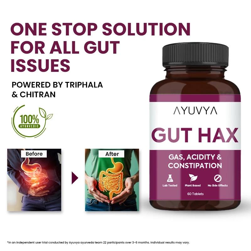 Gut Hax | Ayurvedic Gut Detox Tablets
