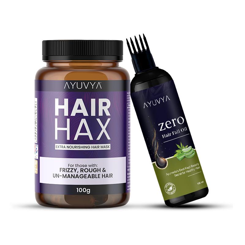 Ayuvya Hair Hax and Zero Hair Fall Oil Combo