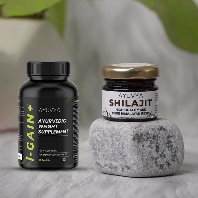 Ayuvya Shilajit & i-Gain+ Combo