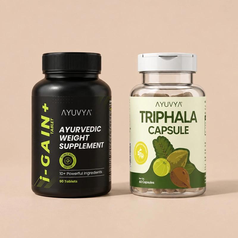 Ayuvya Triphala and i-Gain+ Combo