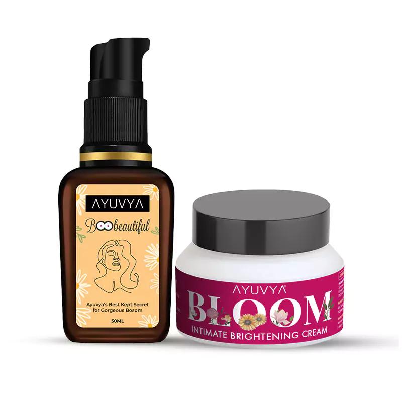 Ayuvya Boobeautiful Oil and Bloom Combo