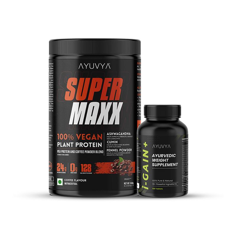 Ayuvya i-Gain+ & Super Maxx Protein Powder