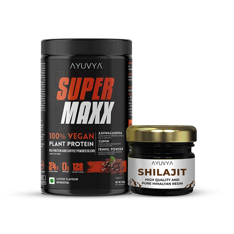 Ayuvya Shilajit & Super Maxx Protein Powder