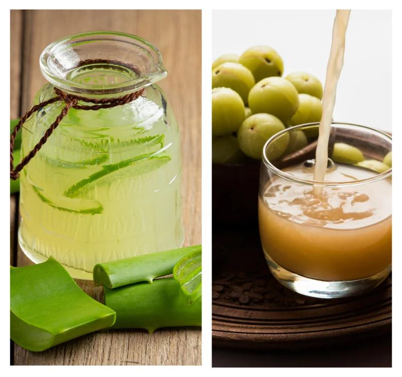 Aloe Vera and Amla Juice Benefits