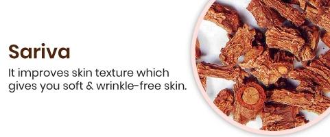 Sariva It improves skin texture which gives you soft & wrinkle-free skin.