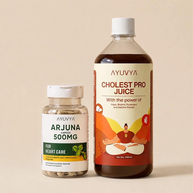 Cholest Pro Juice | 1 Month Pack + Arjuna Capsules