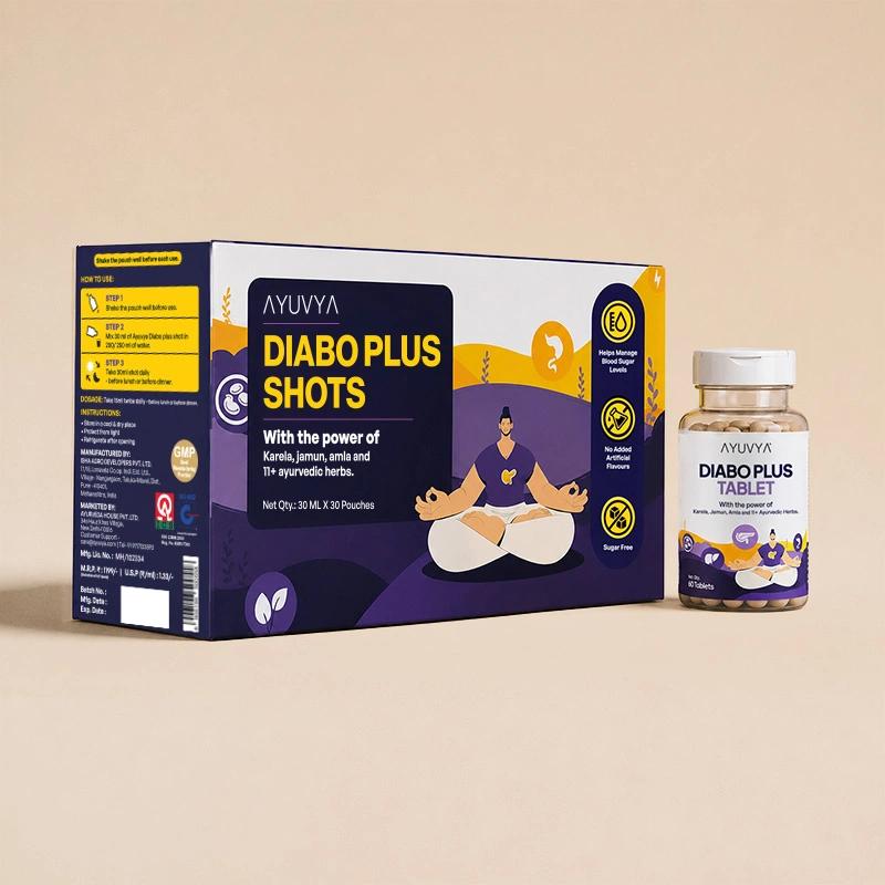 Ayuvya Diabo Plus Shots + Diabo Plus Tablets Combo
