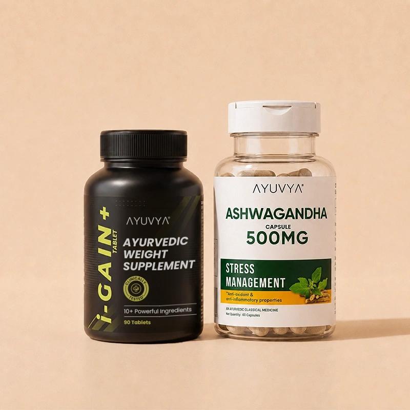 Ayuvya Ashwagandha and i-Gain+ Combo