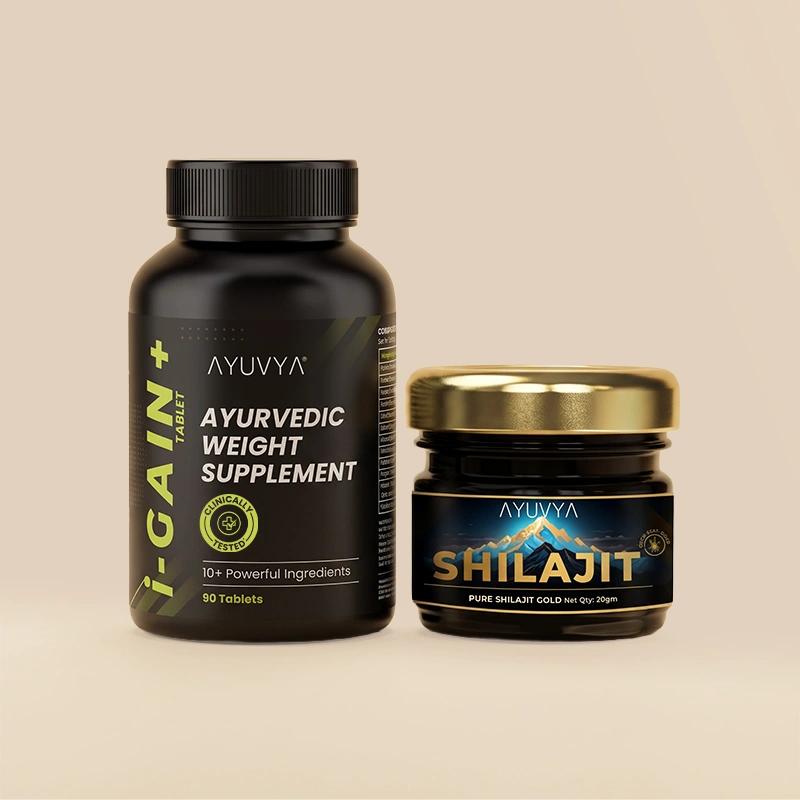 Ayuvya Shilajit & i-Gain+ Combo