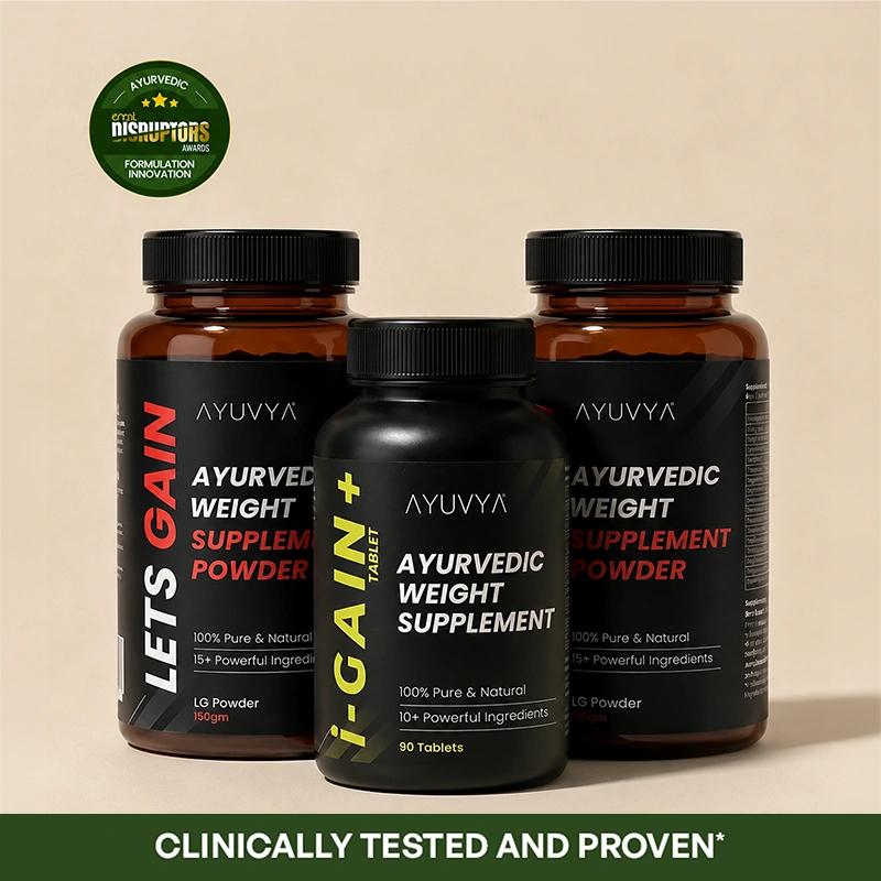 Ayuvya i-Gain+ & 2 Lets Gain (1 month Pack)