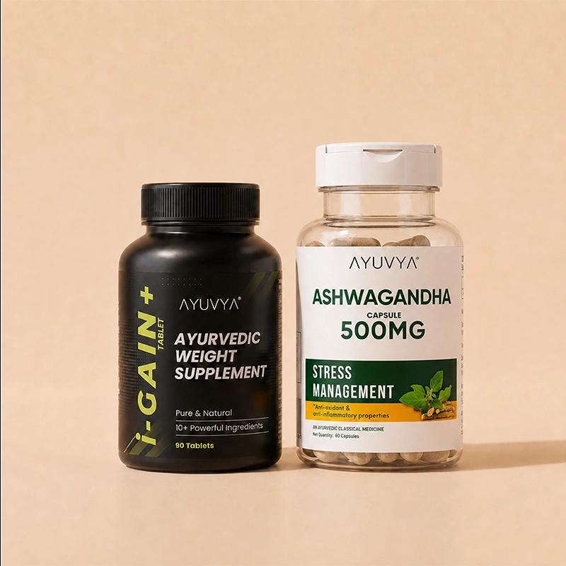 Ayuvya Ashwagandha and i-Gain+ Combo