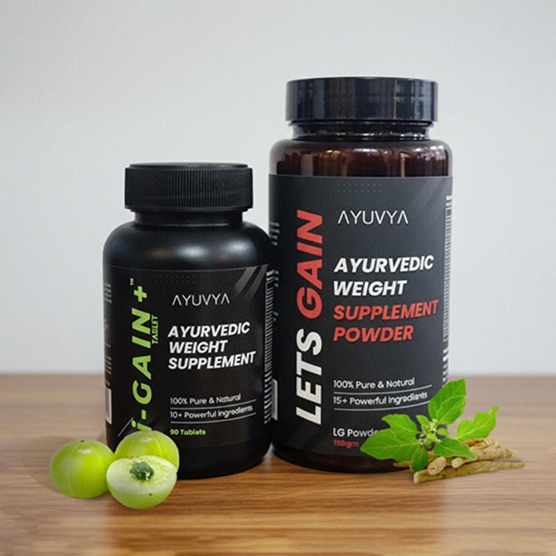 Ayuvya Lets Gain & i-Gain+ Weight Gain Combo