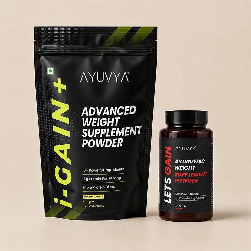 Ayuvya i-Gain+ Powder and Lets Gain Combo