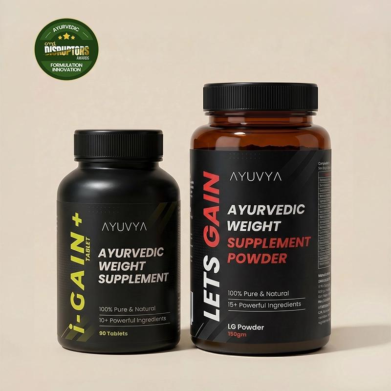 Ayuvya Lets Gain & i-Gain+ Weight Gain Combo