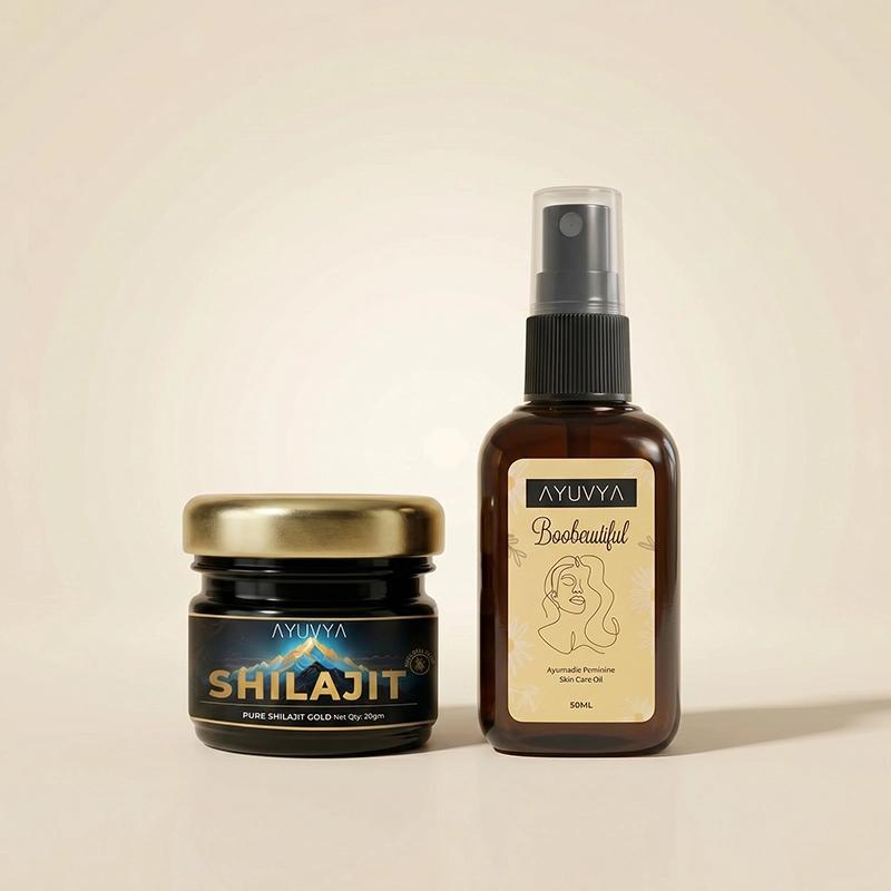 Ayuvya Shilajit & Boobeautiful Combo