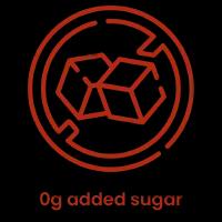 0g added sugar