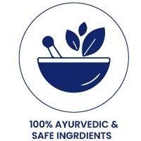 100% Ayurvedic & safe ingredients
