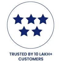 trusted by 10 lakhs+  customers